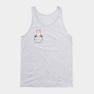 Cute Llama in Pocket Tank Top